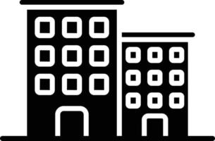 ícone de glifo de apartamento vetor