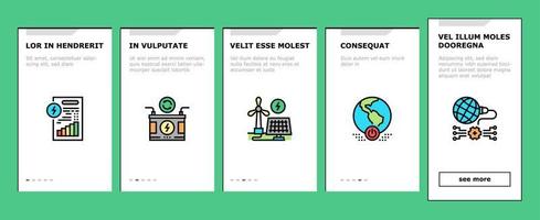 conjunto de ícones de integração de ferramentas de economia de energia vetor