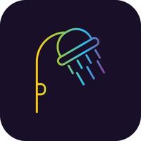 ícone de gradiente de chuveiro vetor