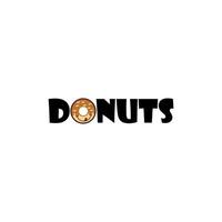 ícone de rosquinhas. ilustração vetorial plana ícone de comida de donut banner menu restaurante café design de menu vetor