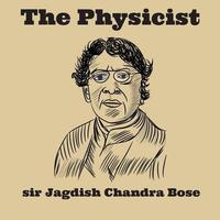 retrato do senhor jagadish chandra bose vetor