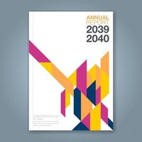 fundo de design de formas geométricas mínimas para cartaz de folheto de capa de livro de relatório anual de negócios vetor