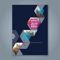 fundo de design de formas geométricas mínimas para cartaz de folheto de capa de livro de relatório anual de negócios vetor