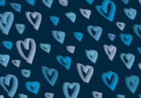 estilo abstrato de coração azul e branco do modelo de dia dos namorados. fundo moderno decorativo de obras de arte sobrepostas. vetor