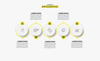 apresentação modelo de infográfico de negócios vetor