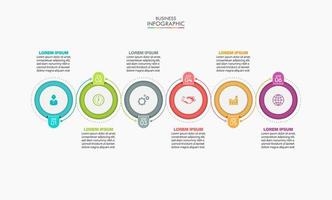 apresentação modelo de infográfico de negócios vetor