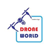 modelo moderno de vetor de logotipo de drone