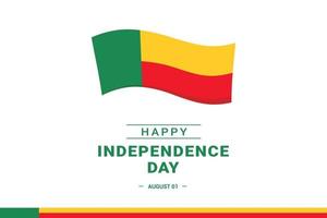 dia da independência de Benin vetor