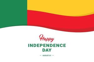 dia da independência de Benin vetor