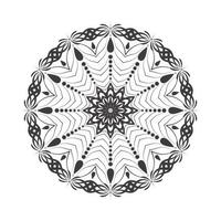 mandala geométrica de padrão circular para decoração de tatuagem de alpona henna mehndi., clipart de mandala vetorial, mandalas ornamentais geométricas, padrão de ornamento redondo, mandala floral grátis para colorir vetor