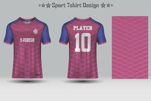 design de modelo de maquete de camisa esportiva vetor