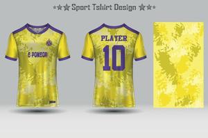 maquete de camisa de esporte de futebol design de t-shirt de padrão geométrico abstrato vetor