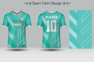 modelo de maquete de padrão geométrico de camisa de futebol abstrata design de camiseta esportiva vetor