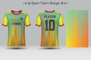 modelo de maquete de padrão geométrico de camisa de futebol abstrata design de camiseta esportiva vetor