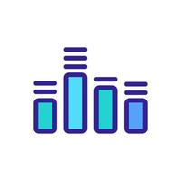 vetor de ícone do equalizador. ilustração de símbolo de contorno isolado