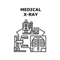 ilustração em vetor ícone de raio-x médico