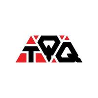 design de logotipo de letra de triângulo tqq com forma de triângulo. monograma de design de logotipo de triângulo tqq. modelo de logotipo de vetor de triângulo tqq com cor vermelha. tqq logotipo triangular logotipo simples, elegante e luxuoso. tqq