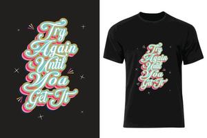 design de camiseta tipografia para meninas vetor