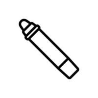 ilustração de contorno de vetor de ícone de lápis de bálsamo nutritivo