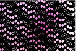 layout de vetor rosa escuro com formas de círculo.
