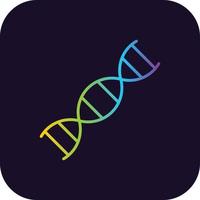 ícone de gradiente de DNA vetor