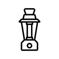 ilustração de contorno de vetor de ícone de lâmpada de óleo combustível