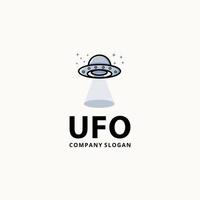 logotipo ufo - ilustração vetorial, design de logotipo ufo. adequado para sua necessidade de design, logotipo, ilustração, animação, etc. vetor