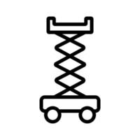 vetor de ícone de macaco mecânico. ilustração de símbolo de contorno isolado
