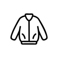 vetor de ícone de jaqueta quente. ilustração de símbolo de contorno isolado