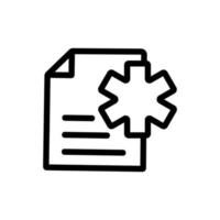 configure o vetor de ícone de arquivos. ilustração de símbolo de contorno isolado