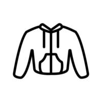 vetor de ícone de suéter. ilustração de símbolo de contorno isolado