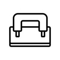 furador com ilustração de contorno de vetor de ícone de suporte