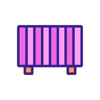 vetor de ícone de aquecedor de casa. ilustração de símbolo de contorno isolado