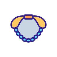 pulseira com ilustração de contorno de vetor de ícone de arco