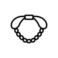 pulseira com ilustração de contorno de vetor de ícone de arco