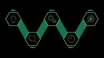 passo infográficos ilustração vetorial, vetor de objeto de infográficos criativos.