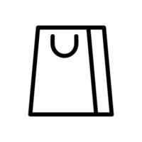 pacote de ícone de vetor de papel. ilustração de símbolo de contorno isolado