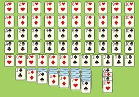 Solitare cards pixel style