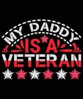 meu pai é veterano vetor