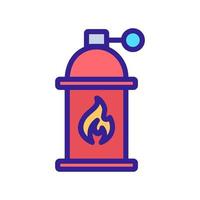 vetor de ícone de gás propano. ilustração de símbolo de contorno isolado