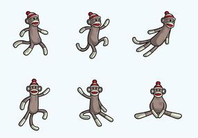 6 macacos vetor