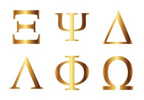 Ícone de vetor de alfabeto grego grátis