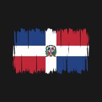 vetor de bandeira da república dominicana. bandeira nacional