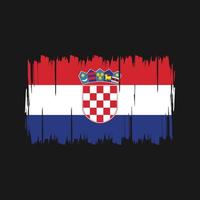 vetor de bandeira da croácia. bandeira nacional