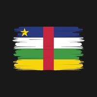 vetor de pincel de bandeira da África Central. bandeira nacional