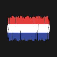 vetor de bandeira da Holanda. bandeira nacional