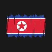 vetor de bandeira da coreia do norte. bandeira nacional