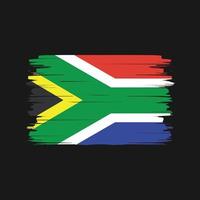 vetor de pincel de bandeira da áfrica do sul. bandeira nacional