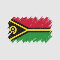 pincel de bandeira vanuatu. bandeira nacional vetor