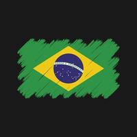 pinceladas de bandeira do brasil. bandeira nacional vetor